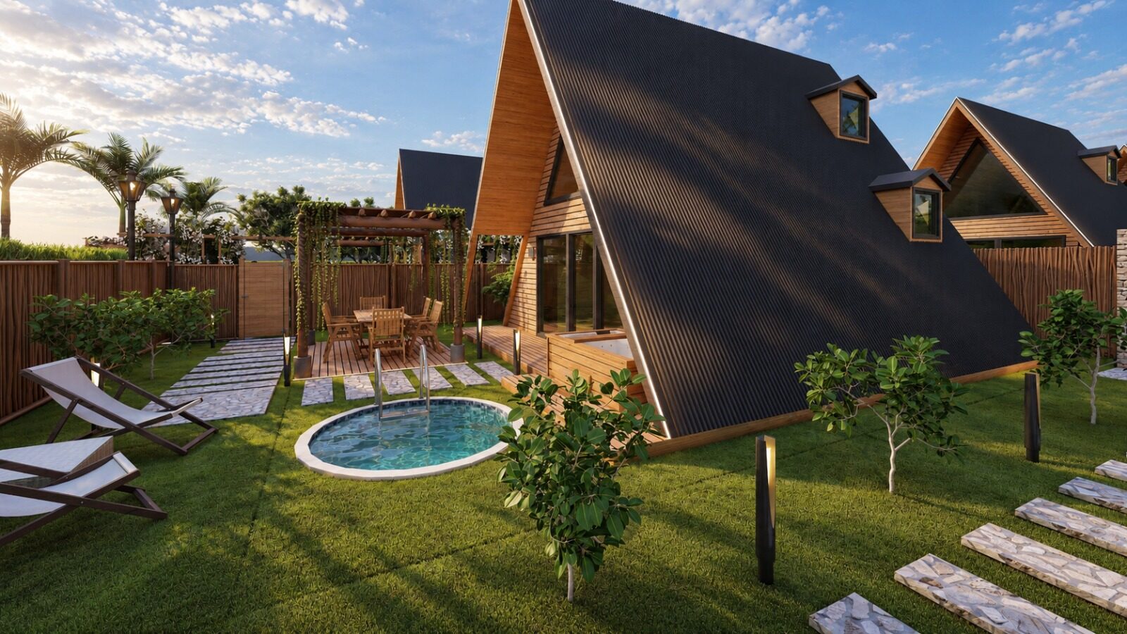 Çorlu Seymenler A-frame villa sitesi