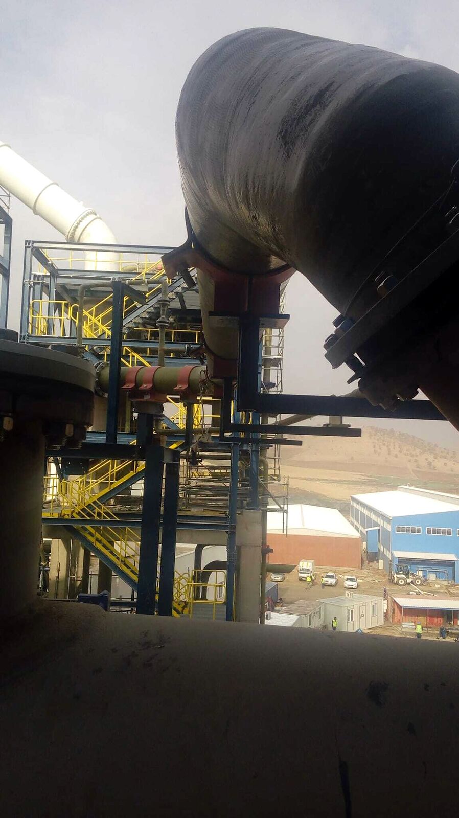 Büyük çaplı CTP hattın montajı