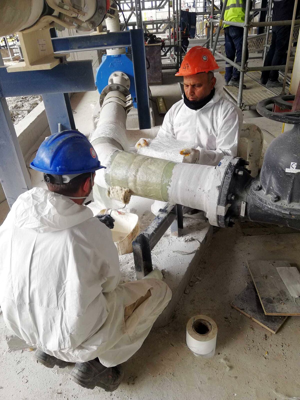 CTP boru ekinde el yatırması laminasyon